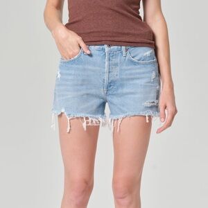 Agolde Light Blue Parker Shorts